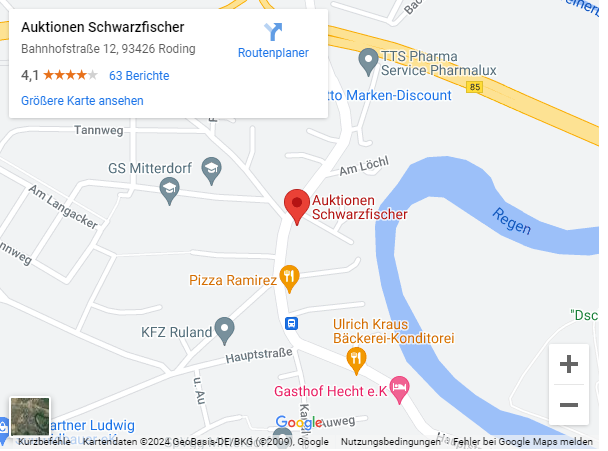 Standortkarte Insolvenz Auktionen Schwarzfischer